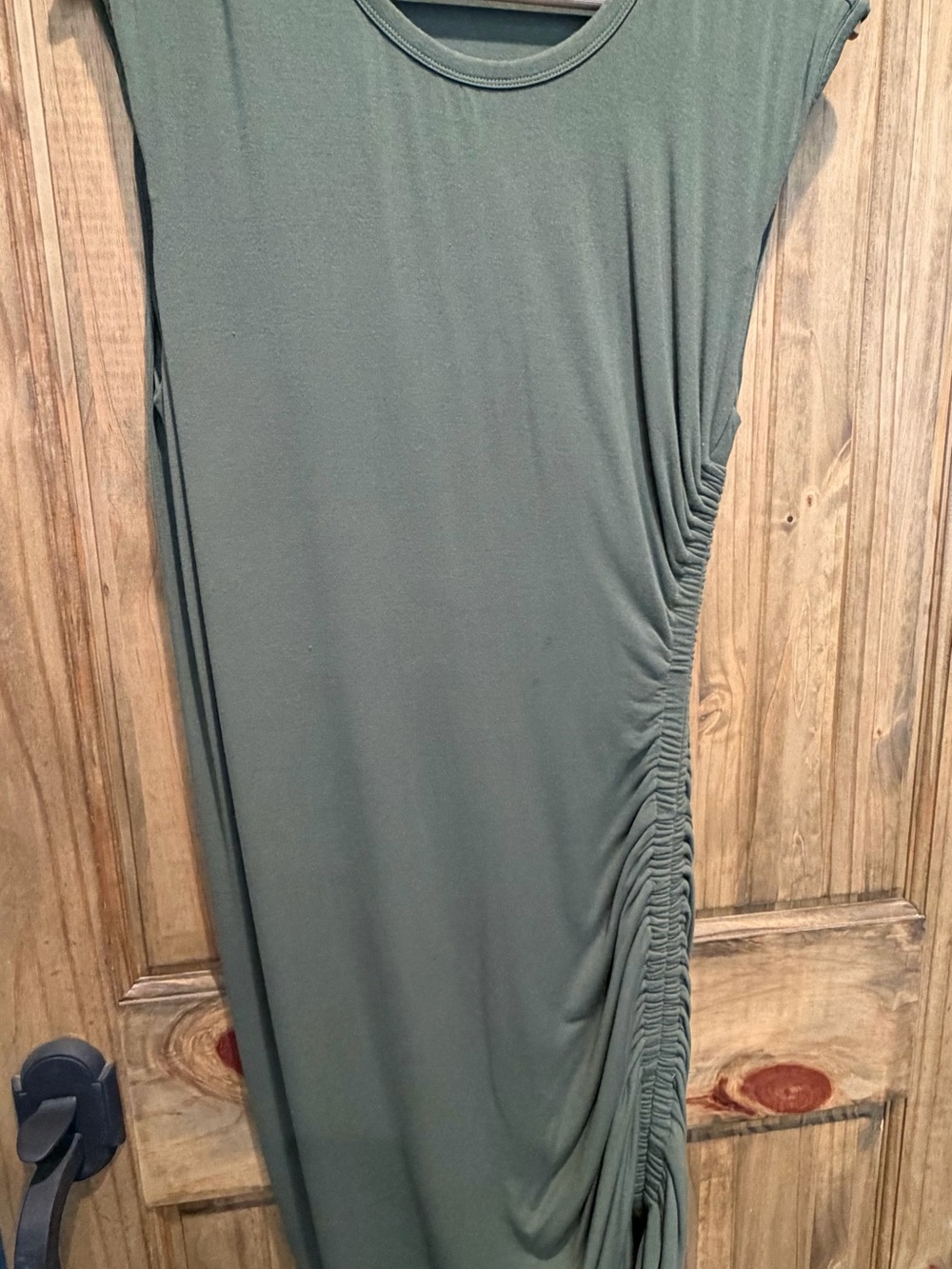 Veronica Beard Olive Crewneck Sleeveless Top